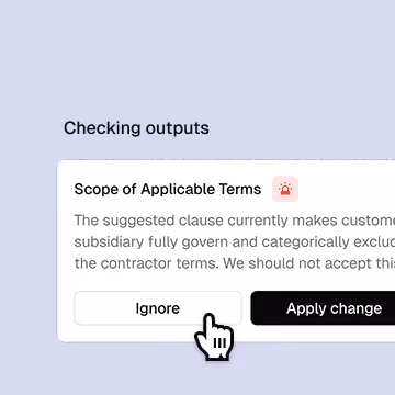 A screenshot of a text message that reads, checking output scope of applica.